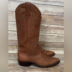 Dan Post Tan Leather Cowboy Boots Women’s 7 M